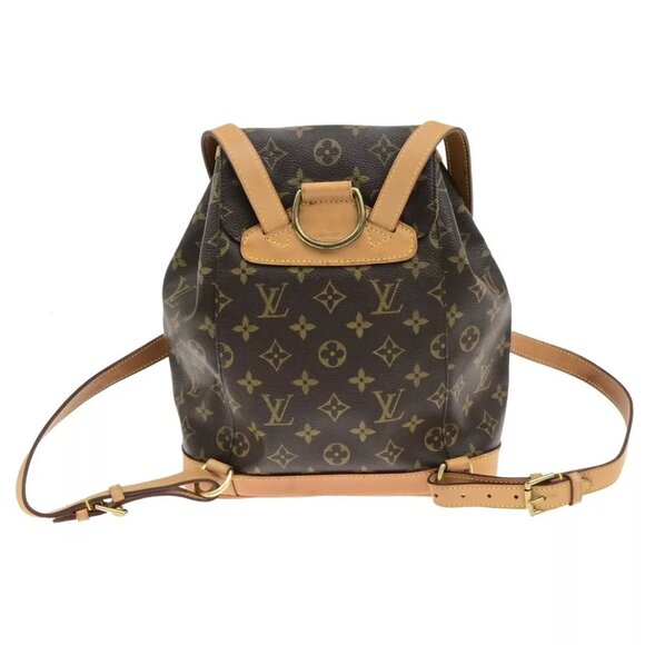 LOUIS VUITTON Montsouris MM Backpack Bag Monogram Leather Brown M51136 93ED626 - Picture 16 of 16